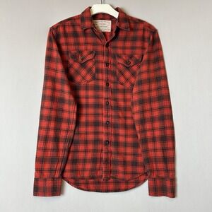 Vintage American Eagle Outfitters Button Up Mens Extra Small Red Plaid Flannel